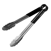 Pinza Mr. Grill 30CM Mango Acero Negro